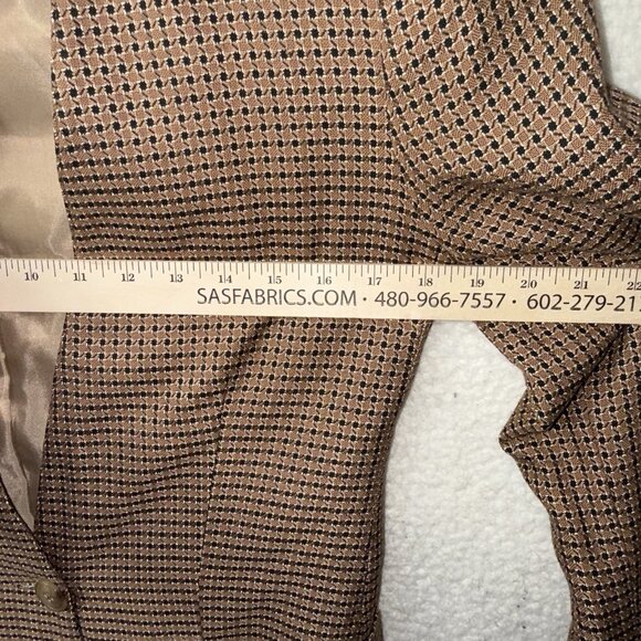Vintage 80's Prophecy Houndstooth Blazer Fit Size Medium Academic Retro Preppy - Picture 6 of 8
